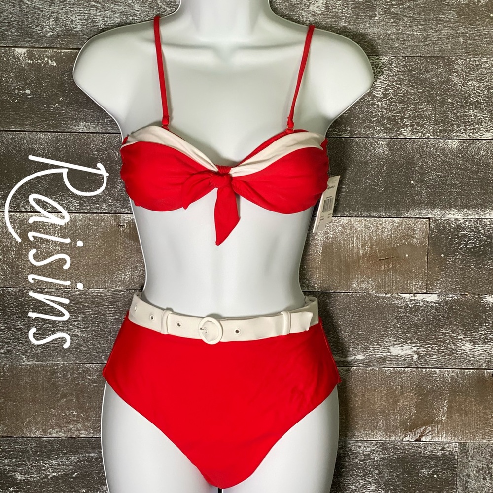 Red Bondi Cheeky Bikini Set Sz. S